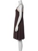 Max Mara Studio Scoop Neck Knee-Length Dress