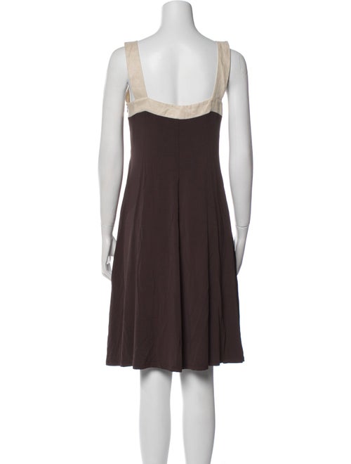 Max Mara Studio Scoop Neck Knee-Length Dress