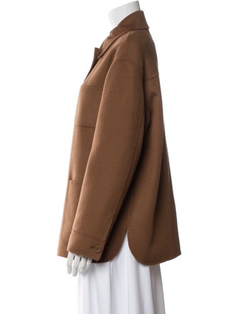 Max Mara Studio Virgin Wool Utility Jacket
