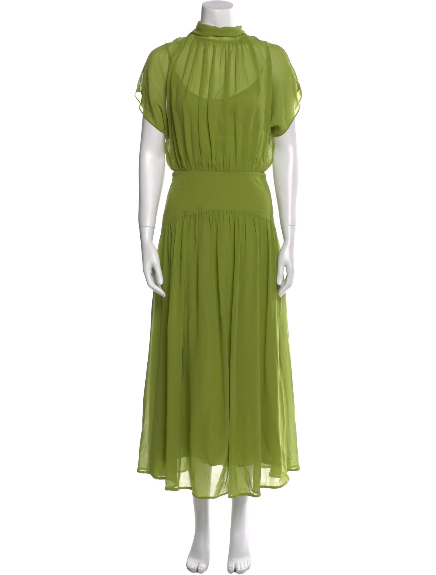 Max Mara Studio Mock Neck Long Dress