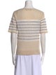Max Mara Studio Striped Scoop Neck Sweater