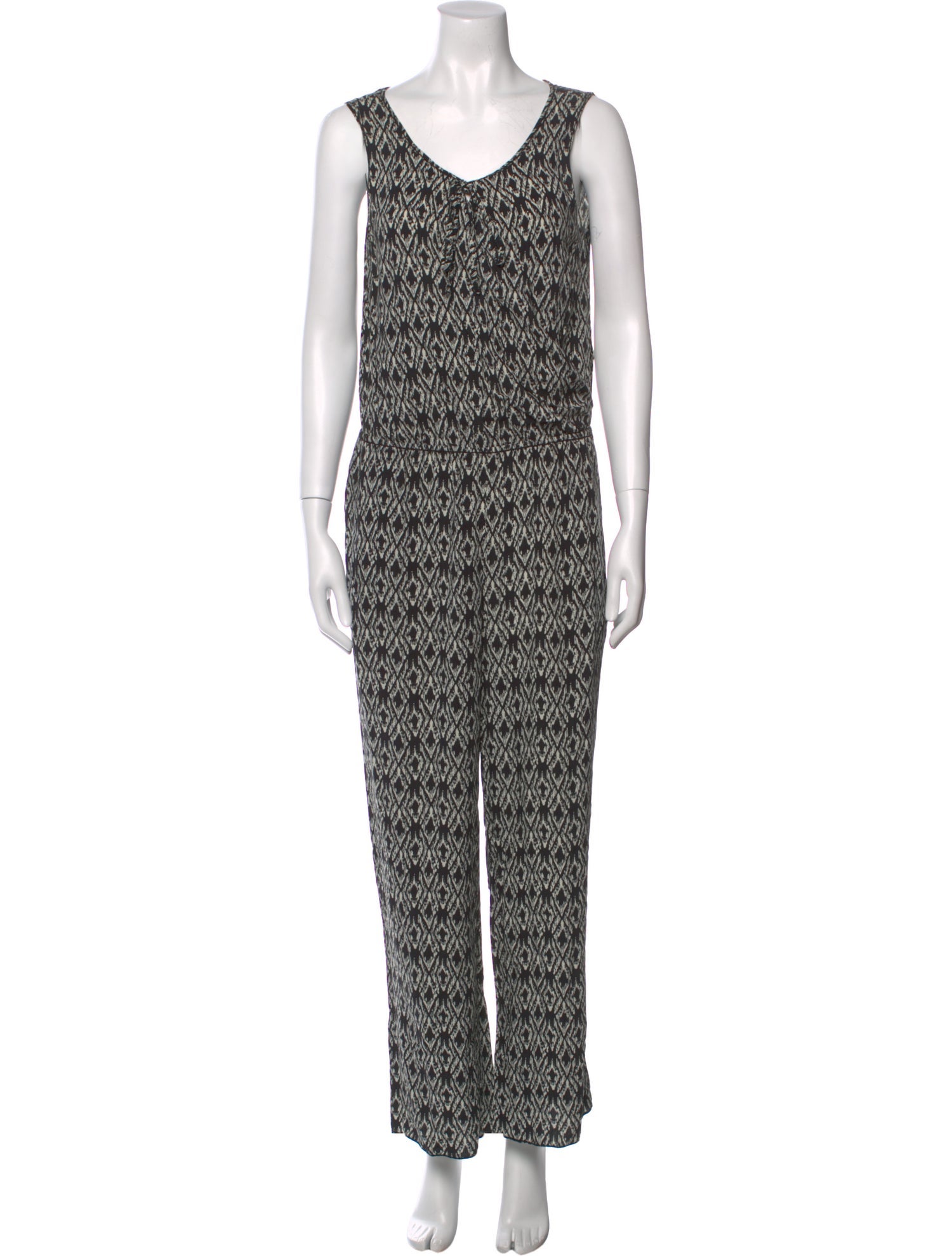 Max Mara Studio Printed Scoop Neck Jumpsuit