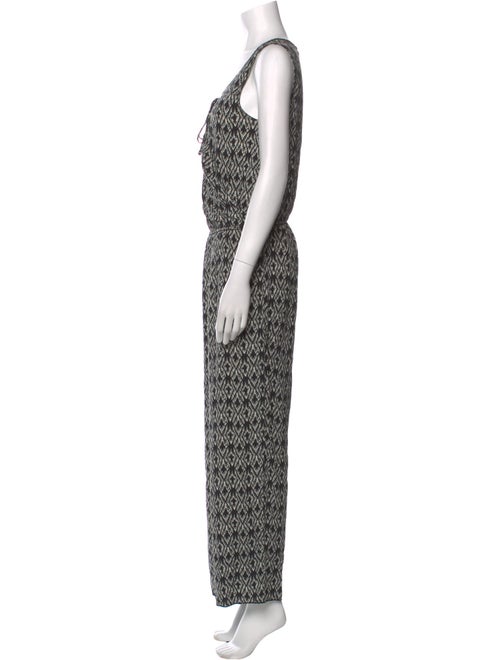 Max Mara Studio Printed Scoop Neck Jumpsuit