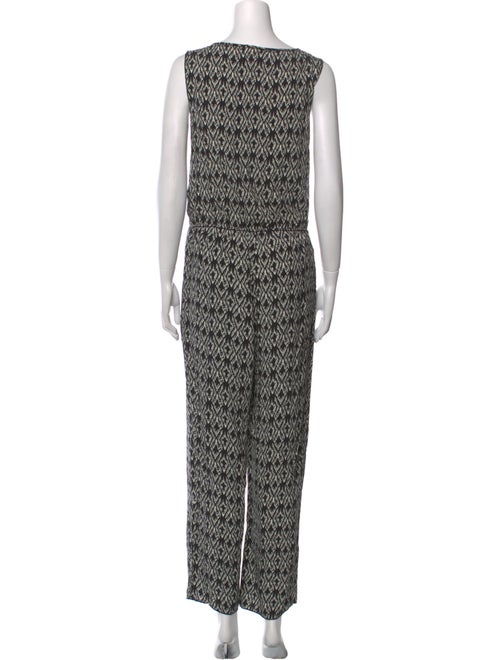 Max Mara Studio Printed Scoop Neck Jumpsuit