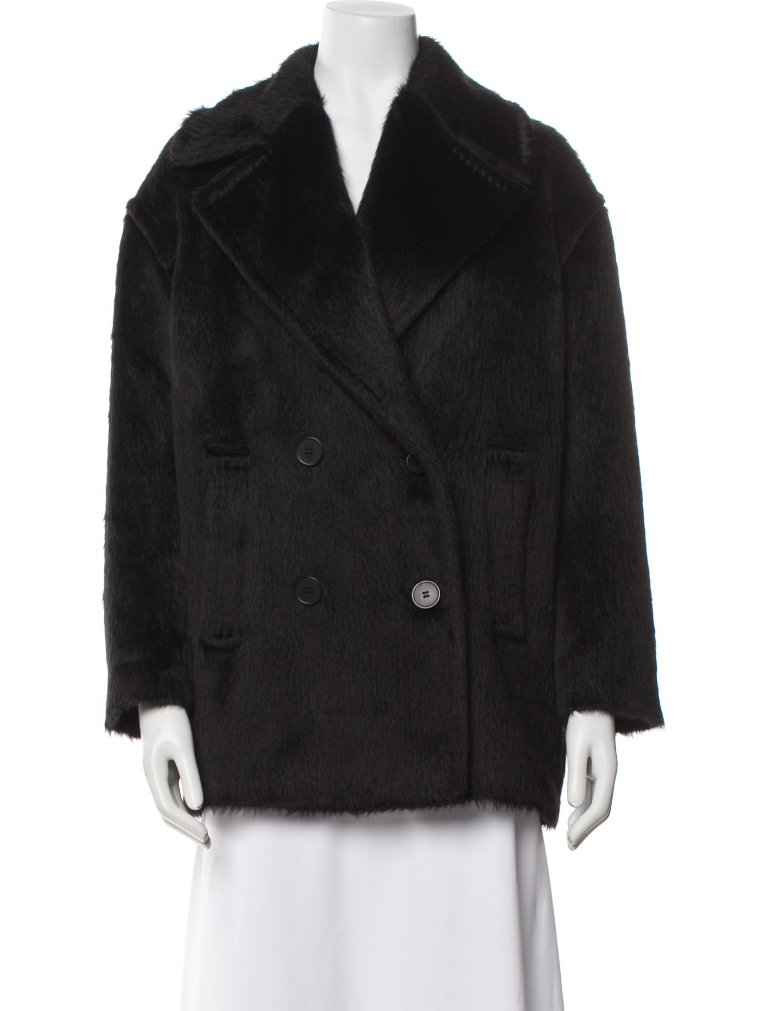 Max Mara Studio Alpaca Peacoat