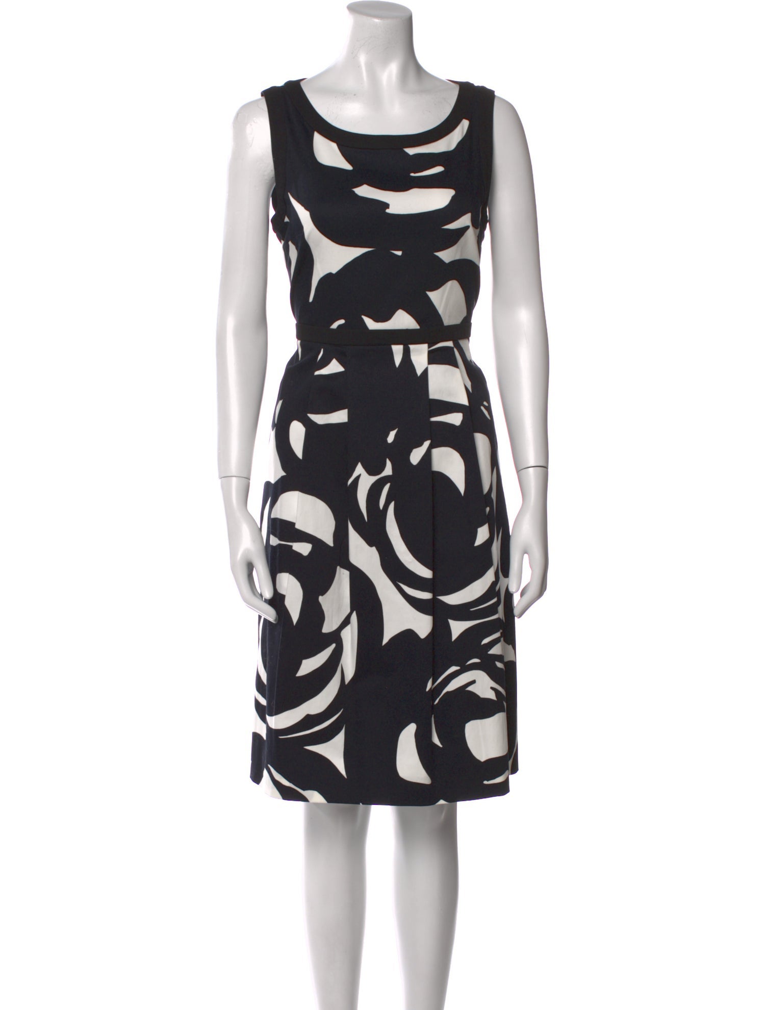 Max Mara Studio Printed Knee-Length Dress