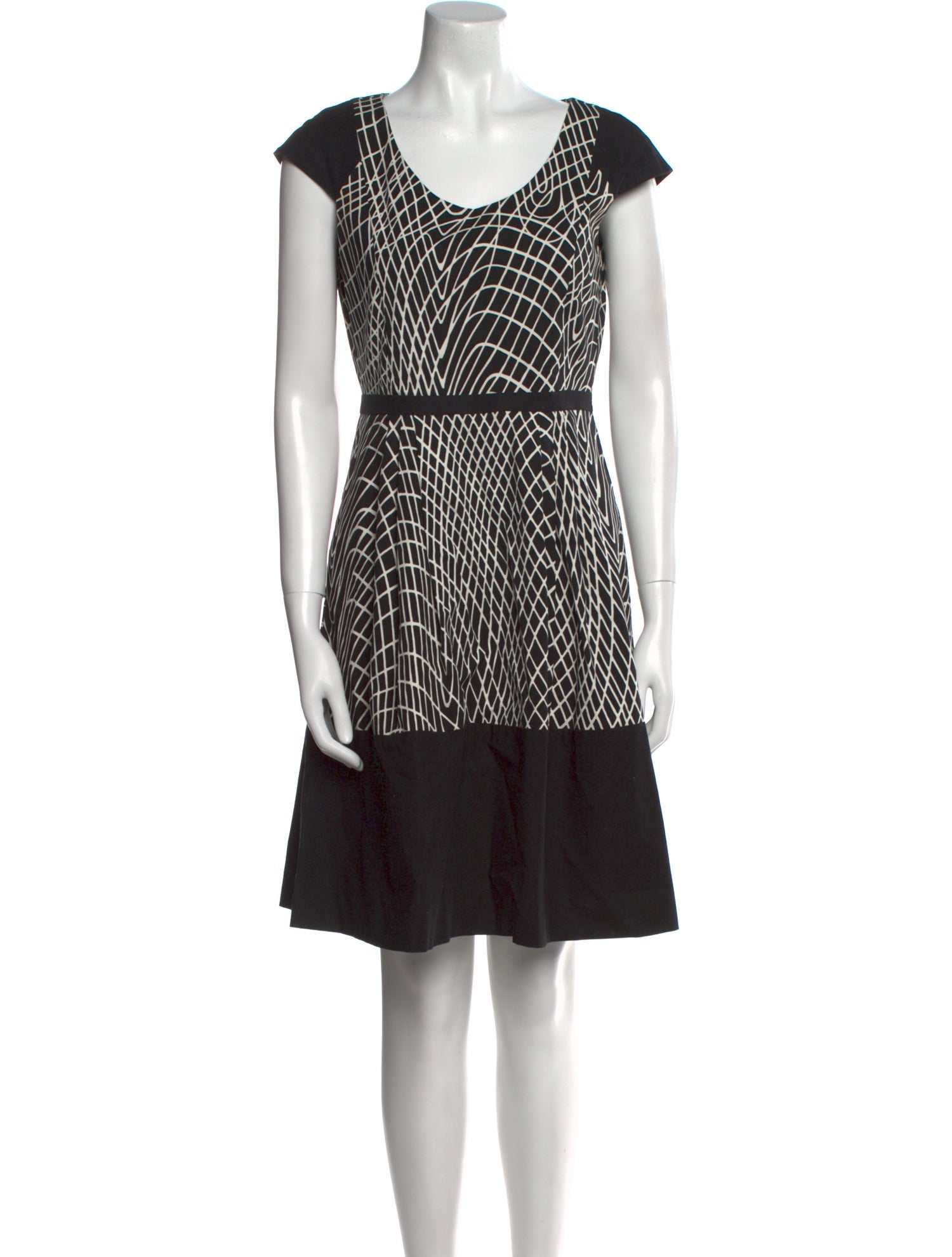 Max Mara Studio Printed Knee-Length Dress