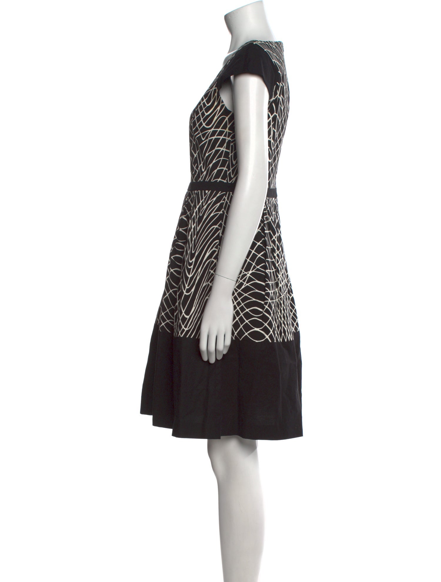 Max Mara Studio Printed Knee-Length Dress