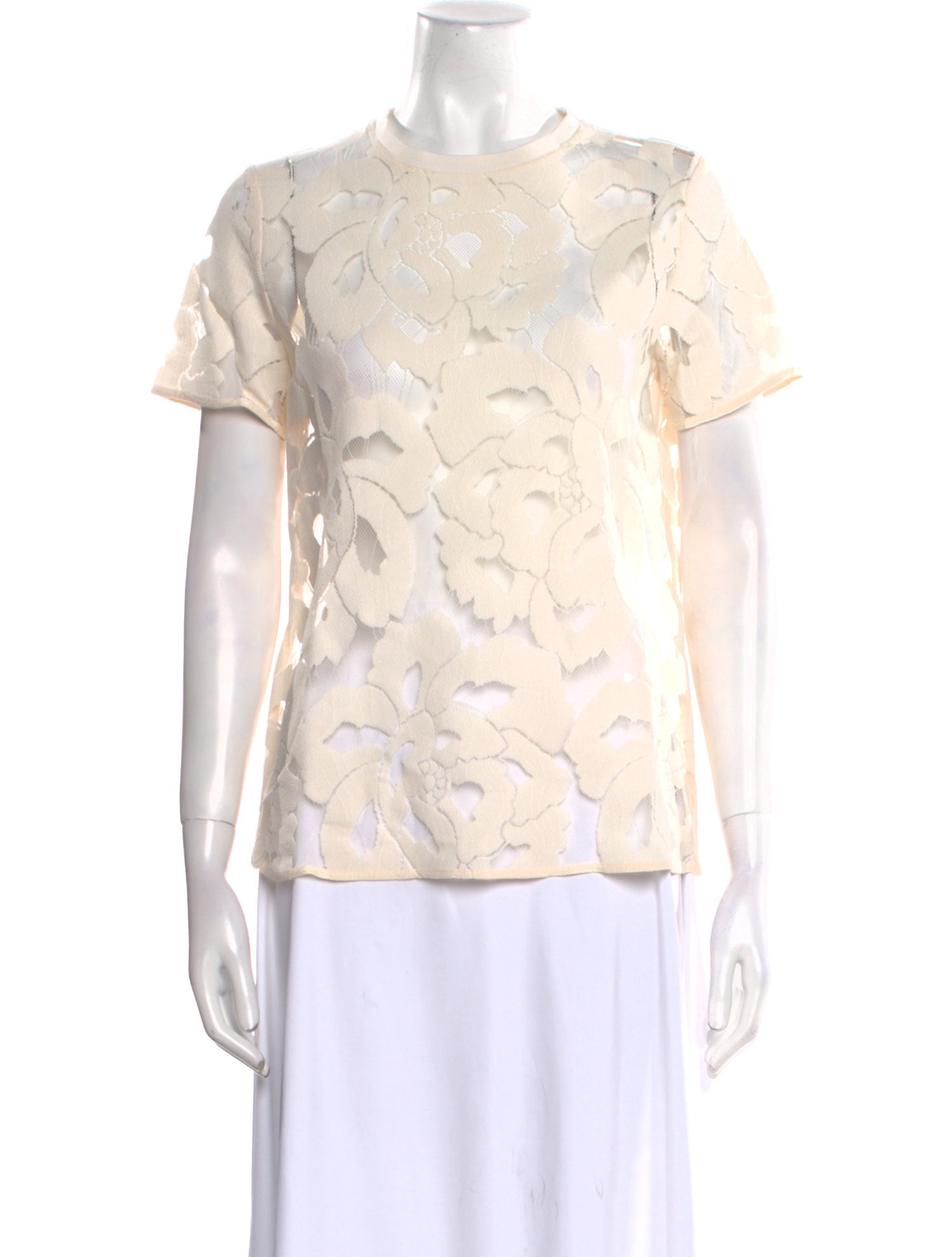 Max Mara Studio Crew Neck Short Sleeve Blouse w/ Tags