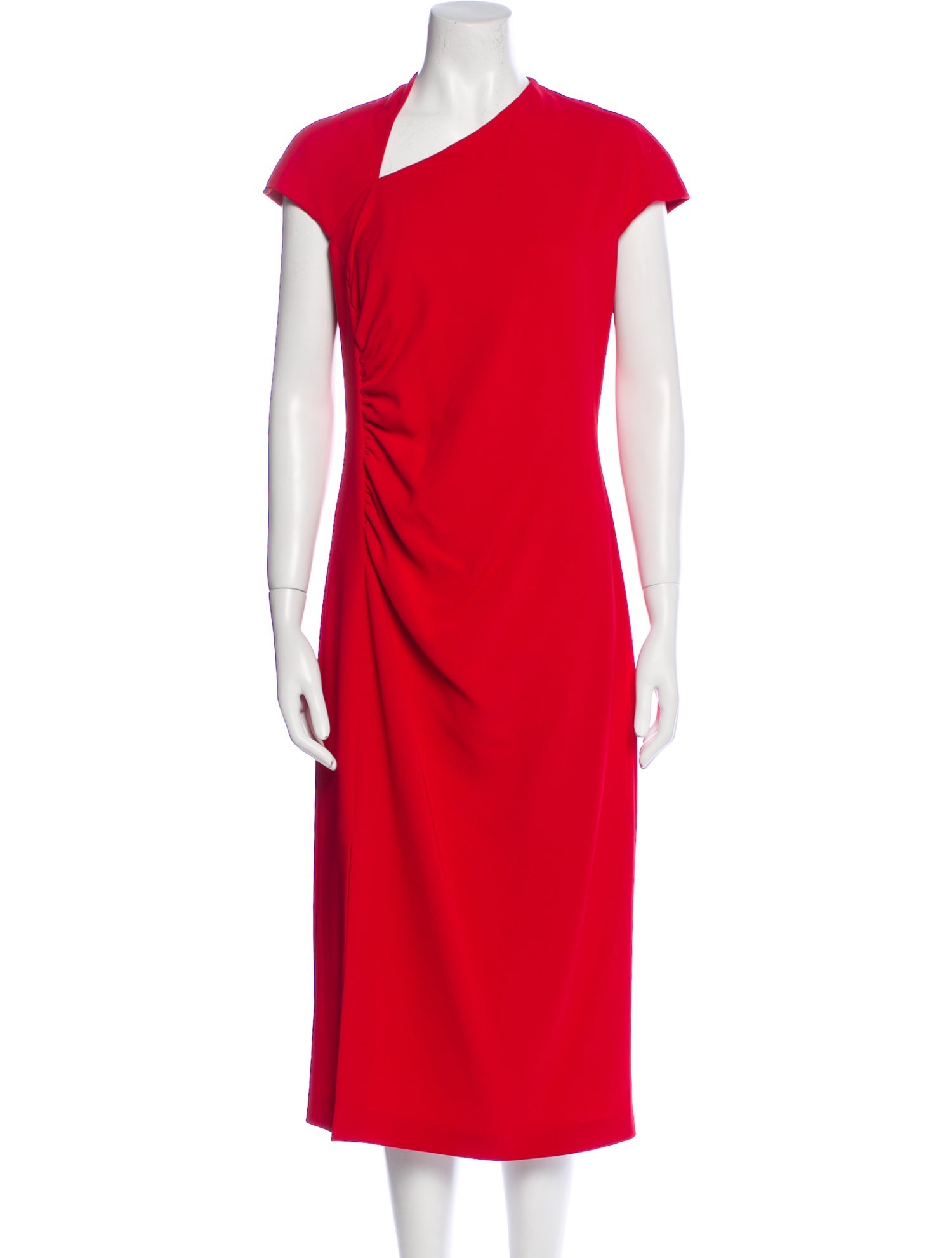 Max Mara Studio Asymmetrical Midi Length Dress