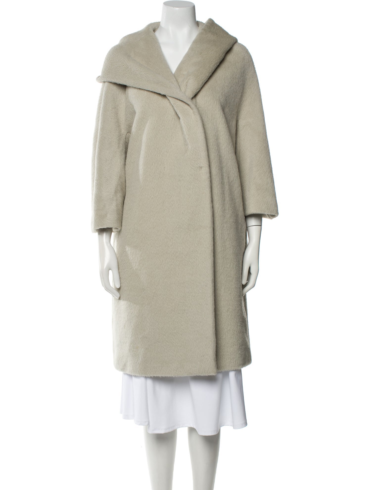 Max Mara Studio Alpaca Faux Fur Coat