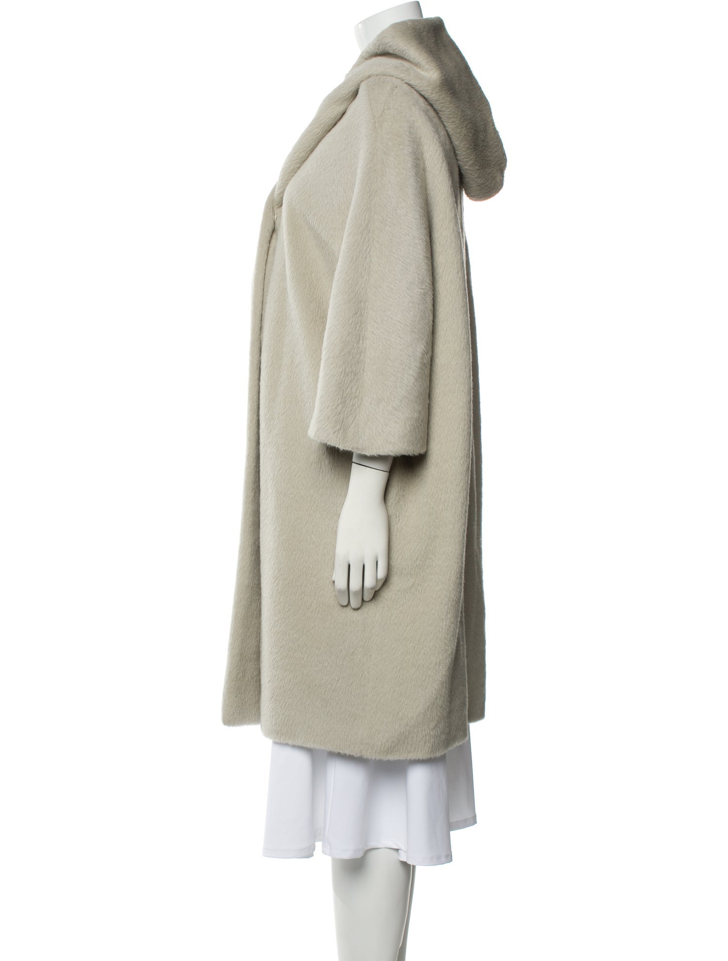 Max Mara Studio Alpaca Faux Fur Coat