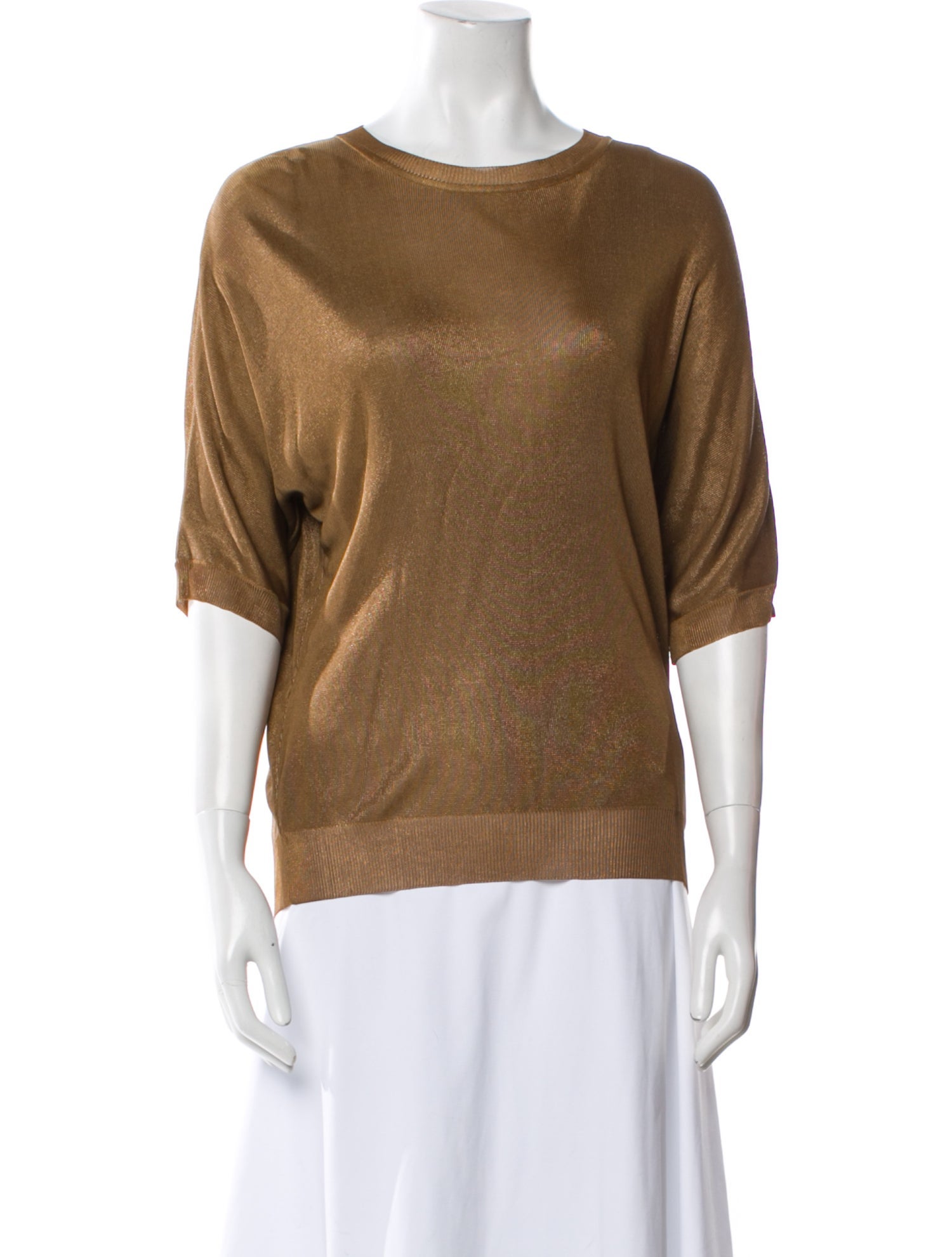 Max Mara Studio Bateau Neckline Short Sleeve T-Shirt