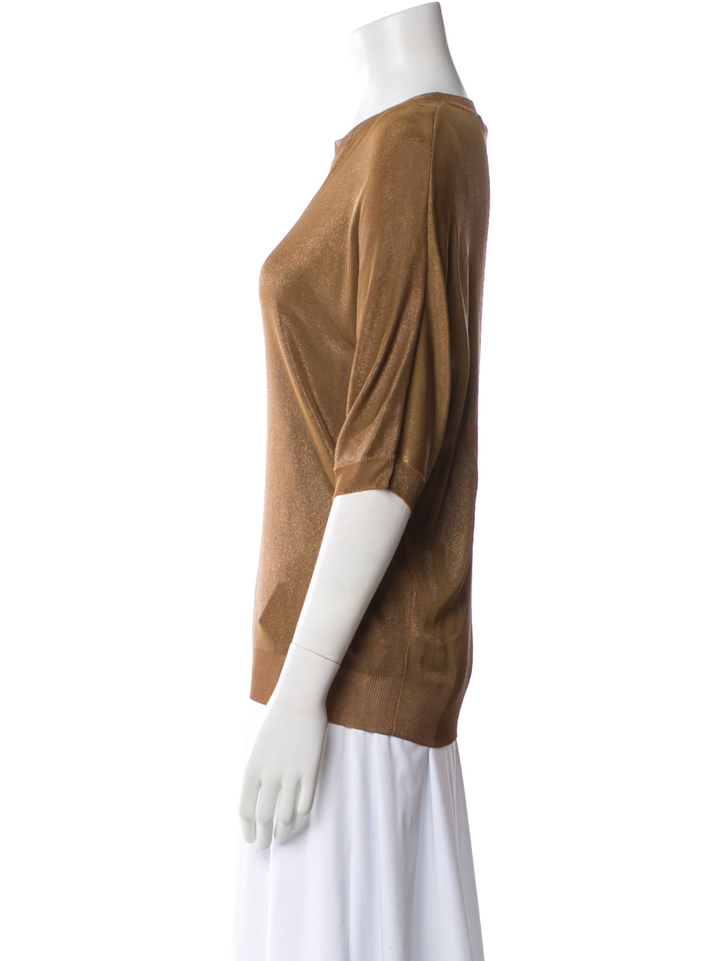 Max Mara Studio Bateau Neckline Short Sleeve T-Shirt