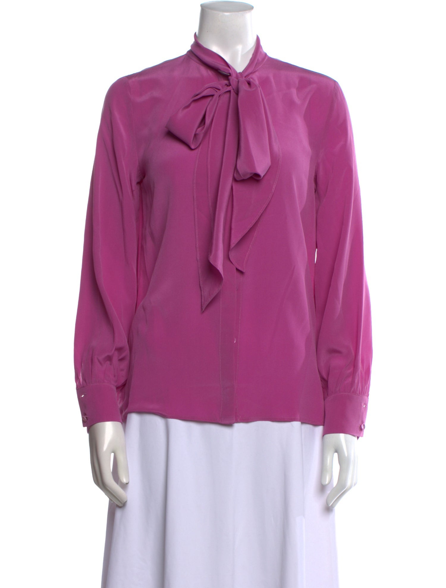 Max Mara Studio Mock Neck Long Sleeve Blouse