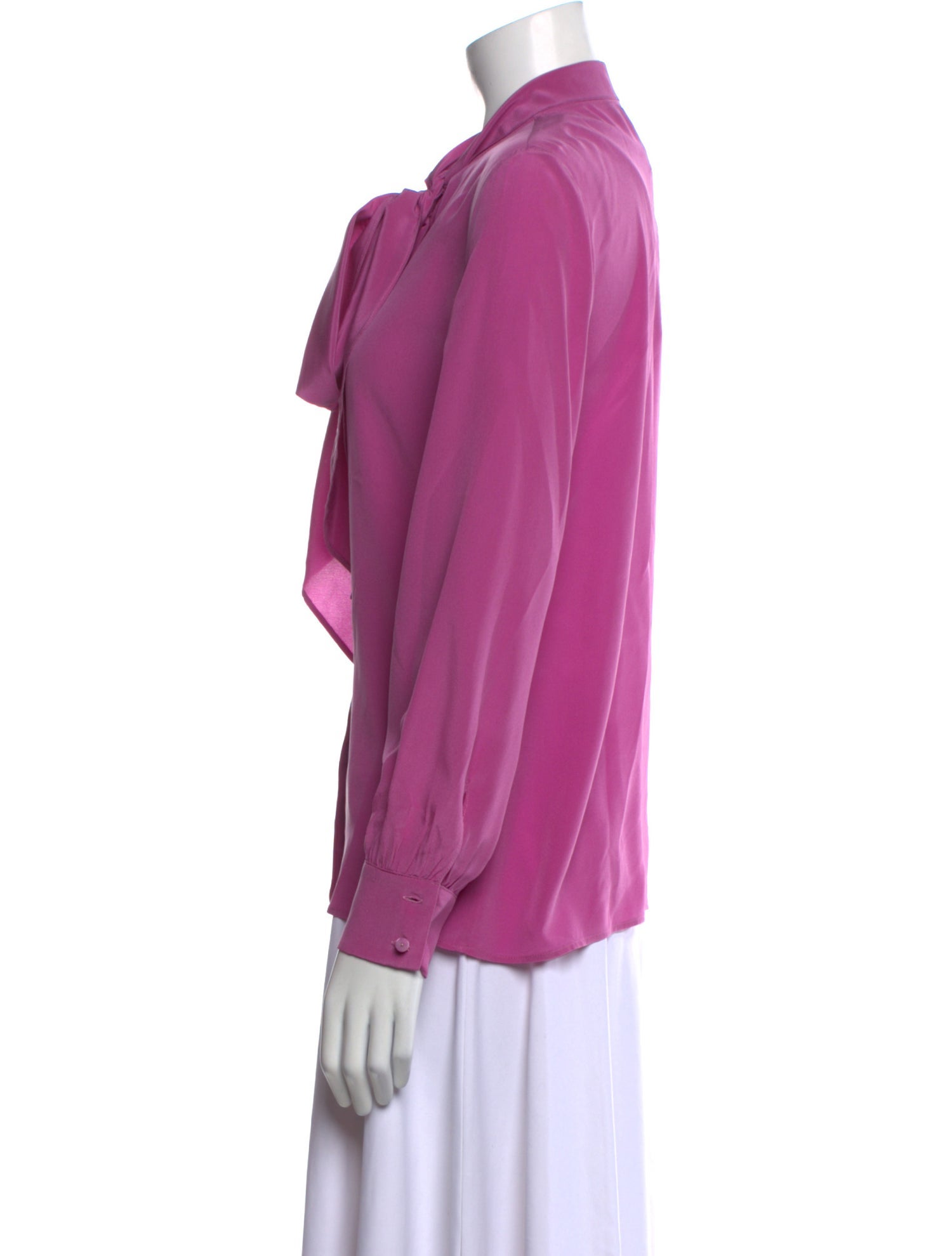 Max Mara Studio Mock Neck Long Sleeve Blouse
