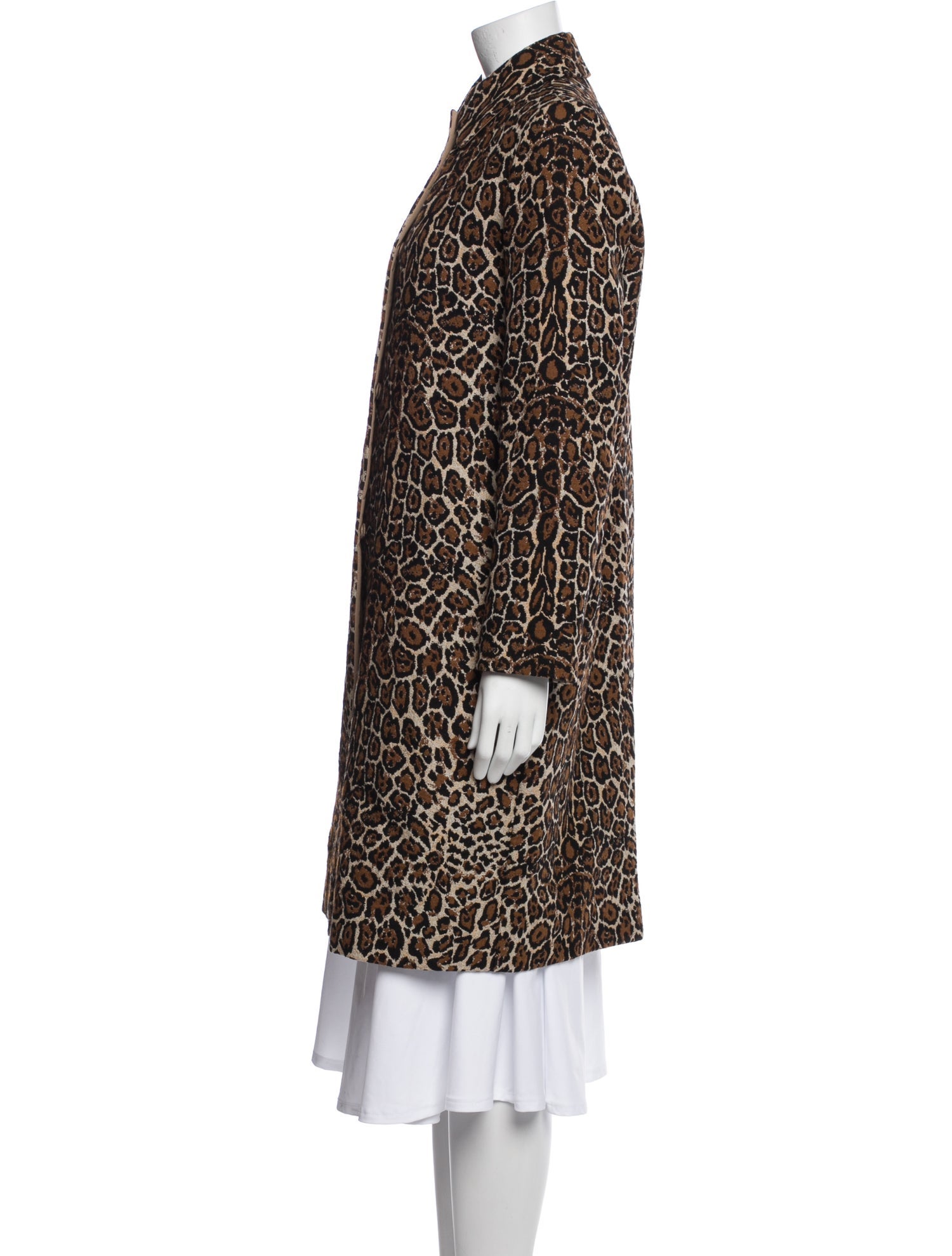 Max Mara Studio Animal Print Trench Coat w/ Tags