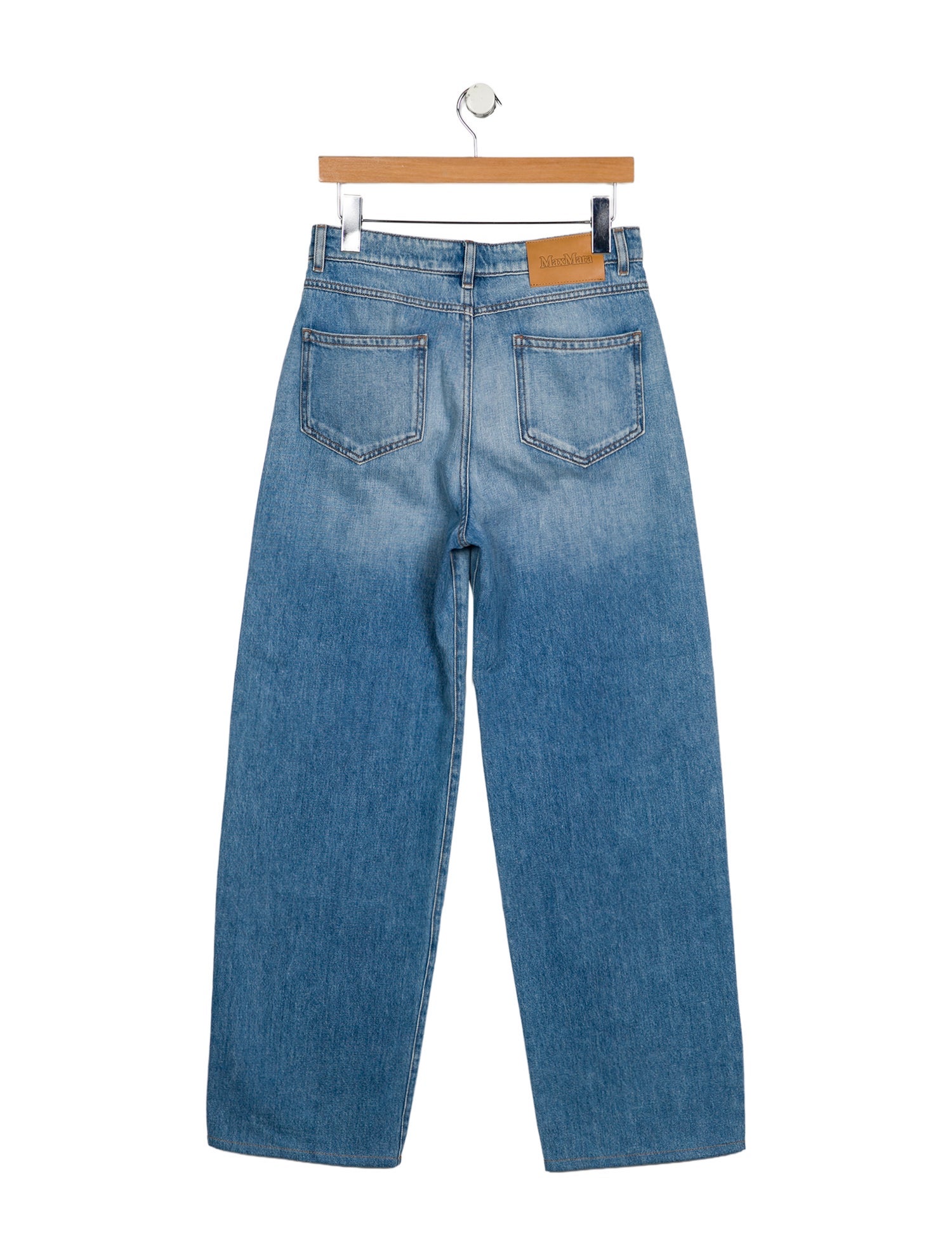 Max Mara Studio High-Rise Wide Leg Jeans