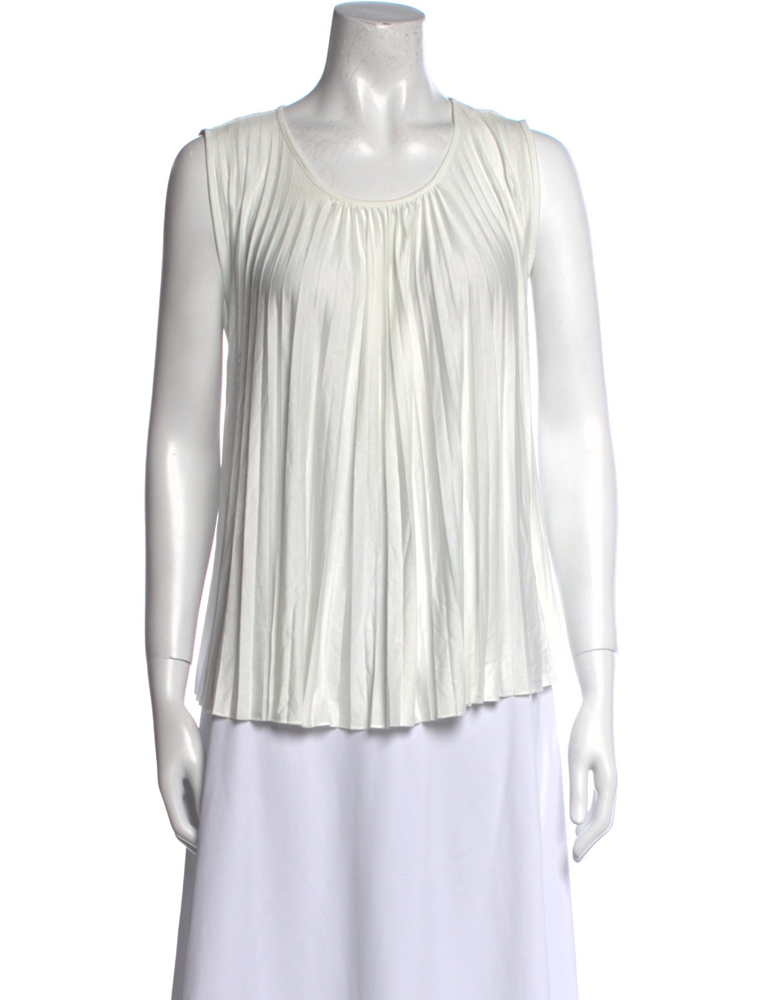 Max Mara Studio Scoop Neck Sleeveless Top