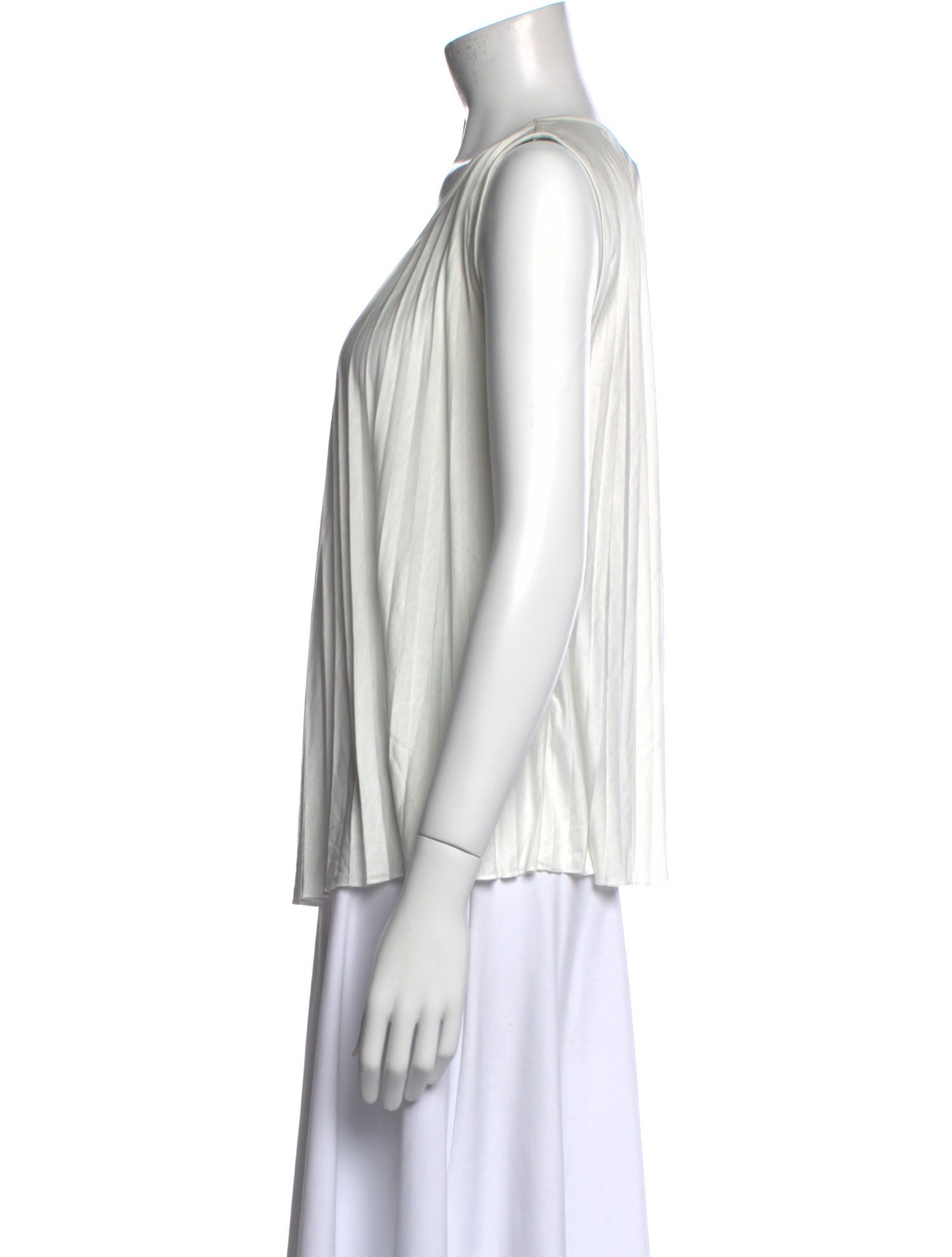 Max Mara Studio Scoop Neck Sleeveless Top