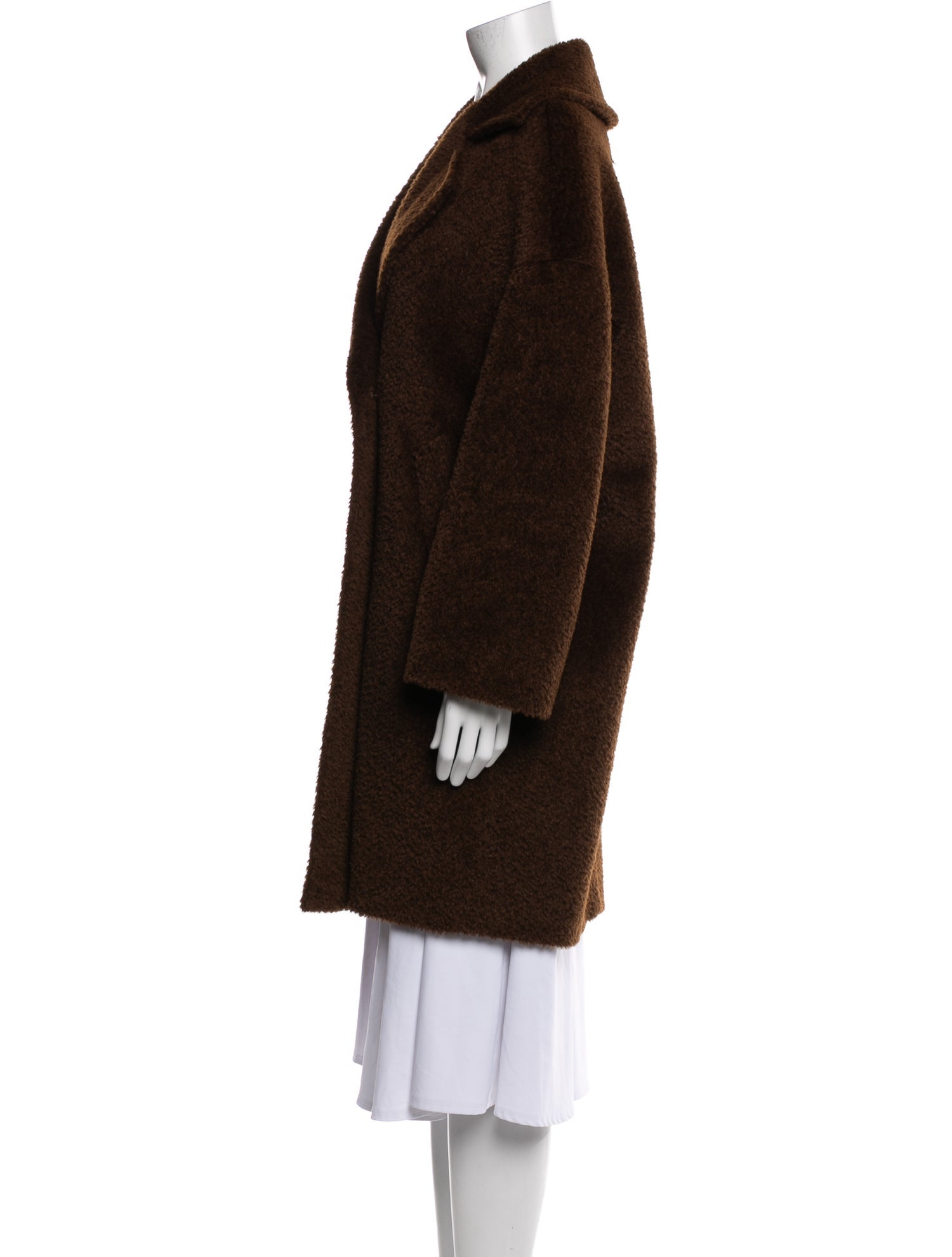 Max Mara Studio Alpaca Faux Fur Coat