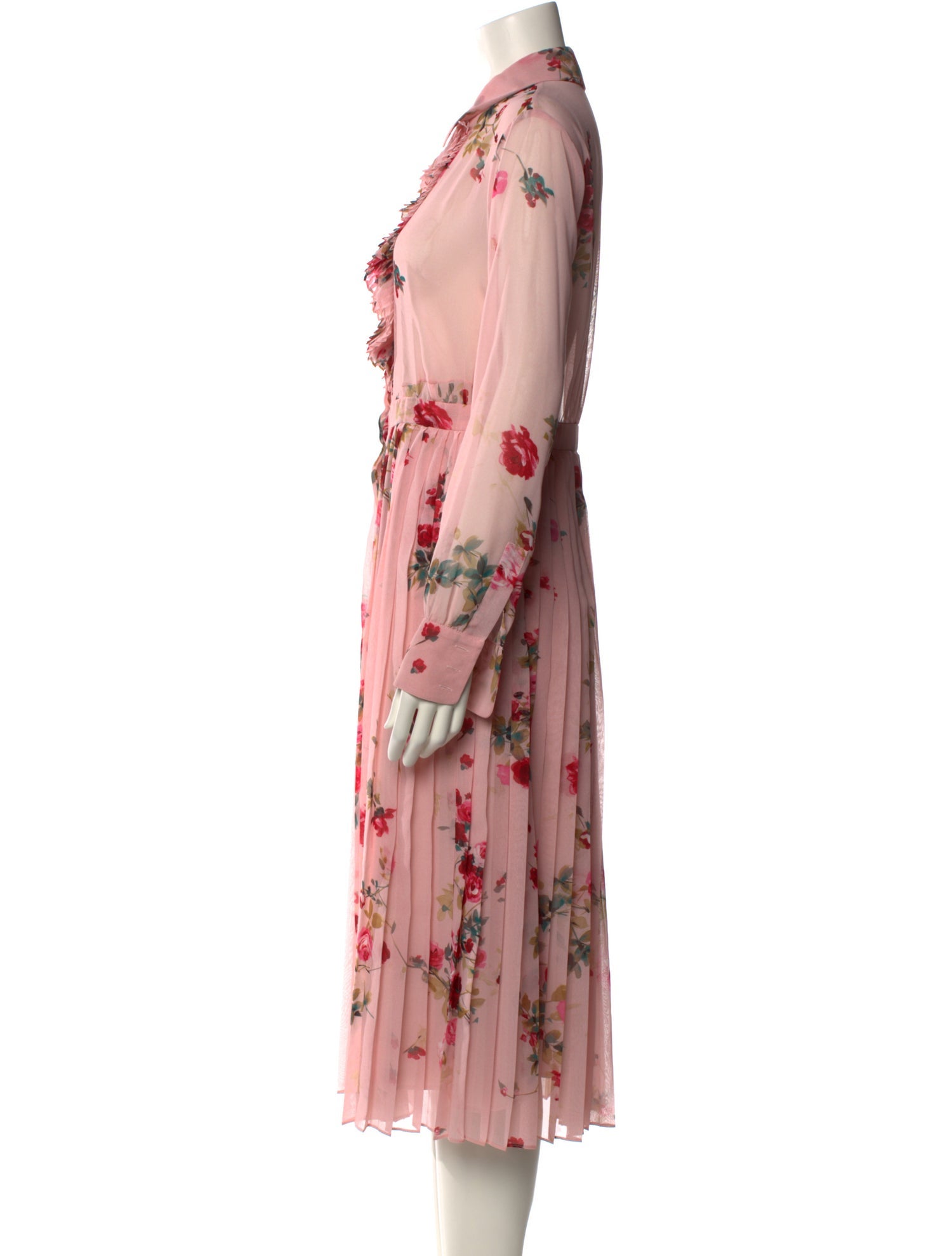 Max Mara Studio Floral Print Midi Length Dress