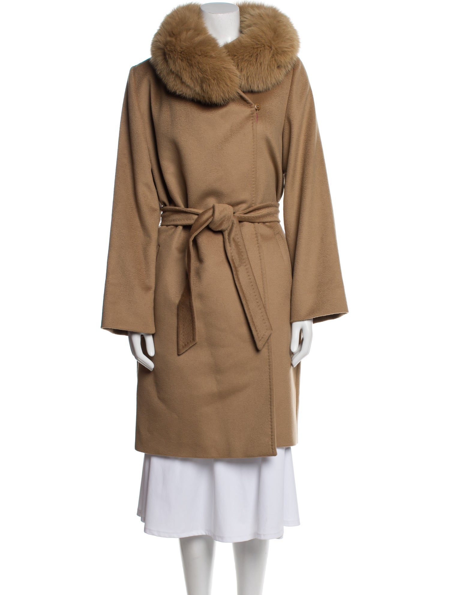 Max Mara Studio Virgin Wool Faux Fur Coat w/ Tags