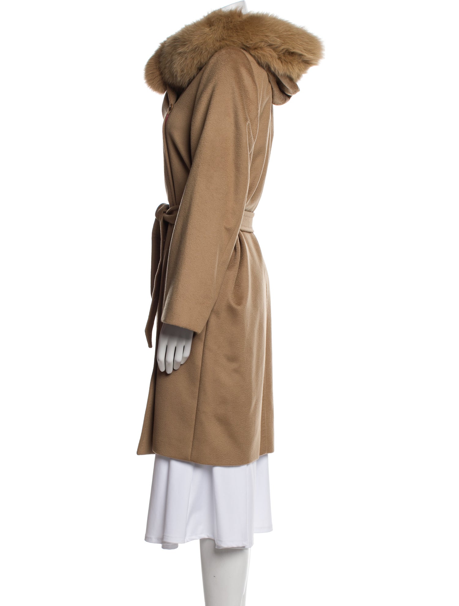 Max Mara Studio Virgin Wool Faux Fur Coat w/ Tags