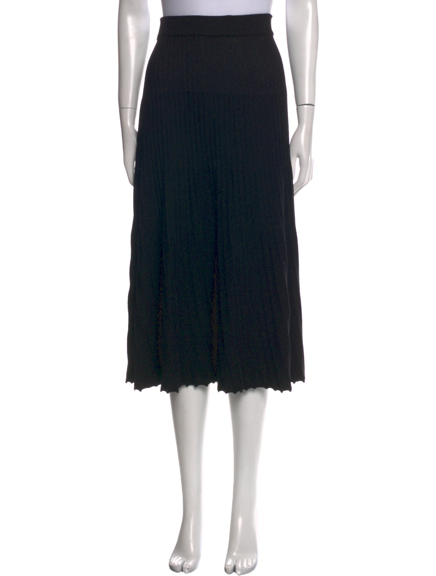 Max Mara Studio Pleated Accents Midi Length Skirt