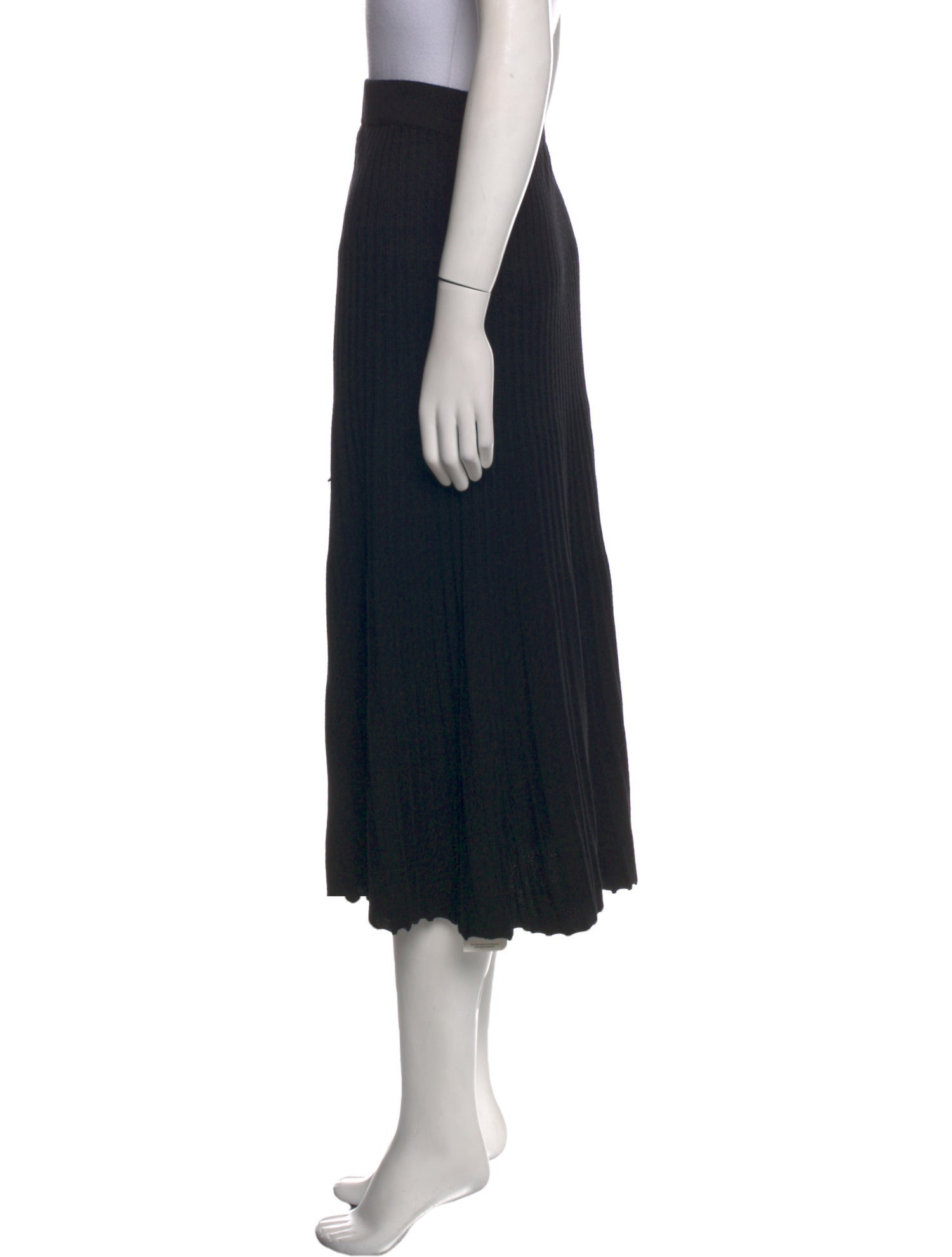 Max Mara Studio Pleated Accents Midi Length Skirt