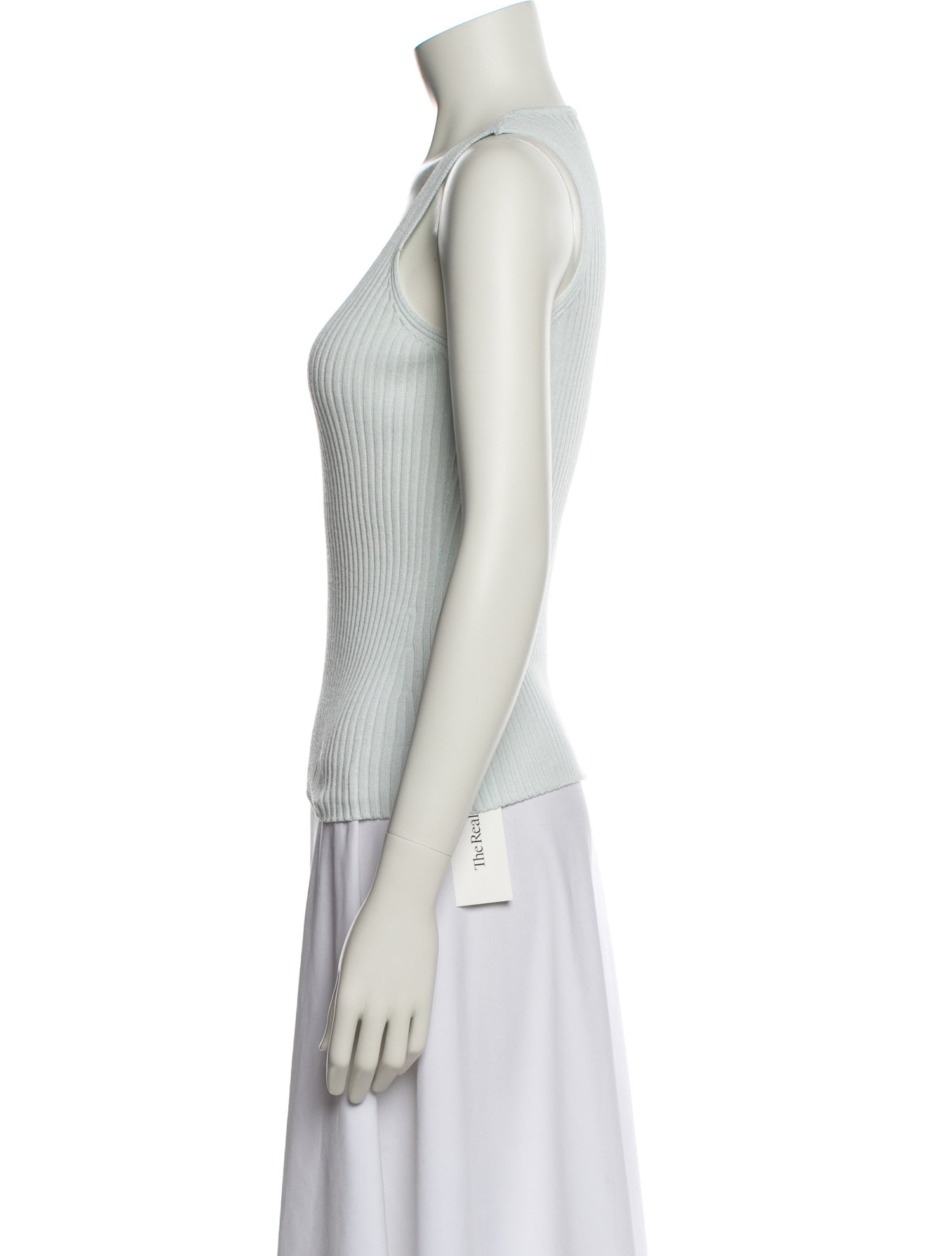 Max Mara Studio Square Neckline Sleeveless Top