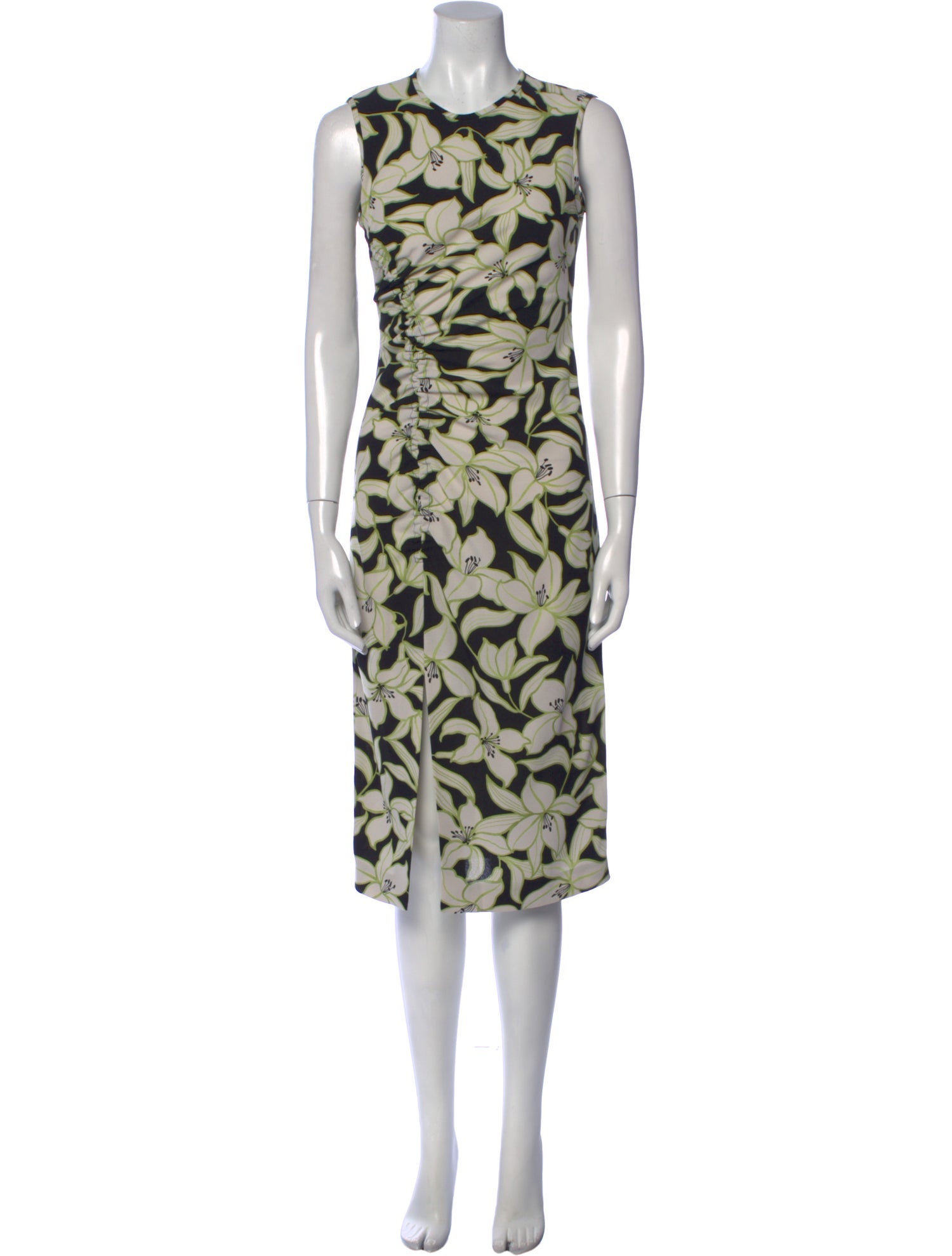 Max Mara Studio Printed Midi Length Dress
