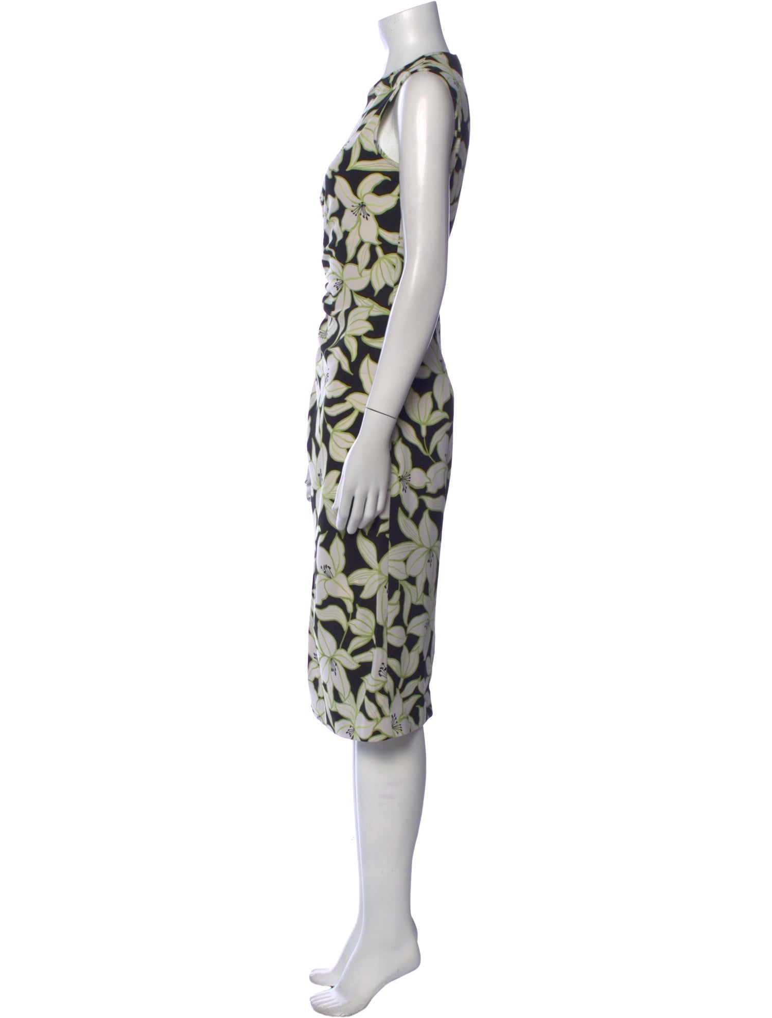 Max Mara Studio Printed Midi Length Dress