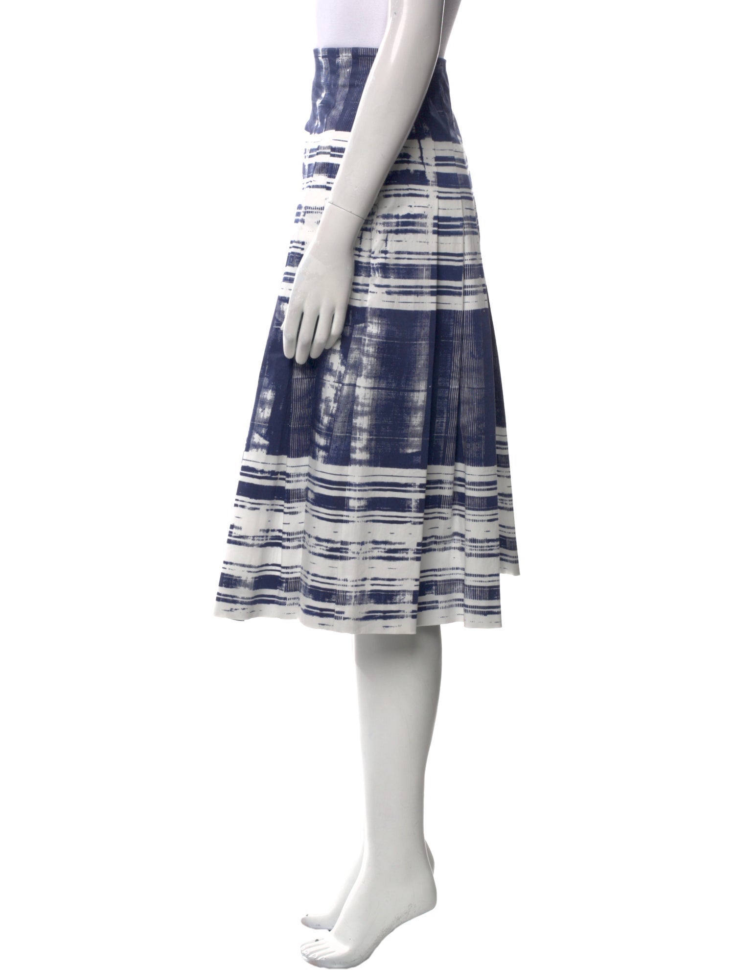 Max Mara Studio Striped Knee-Length Skirt w/ Tags