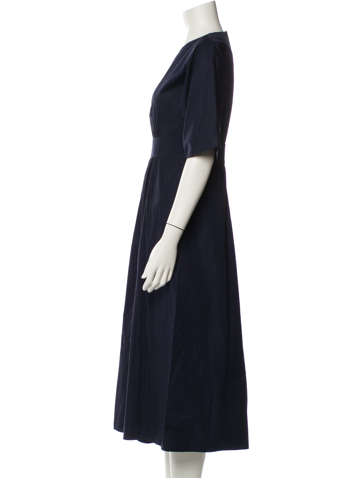 Max Mara Studio Crew Neck Long Dress
