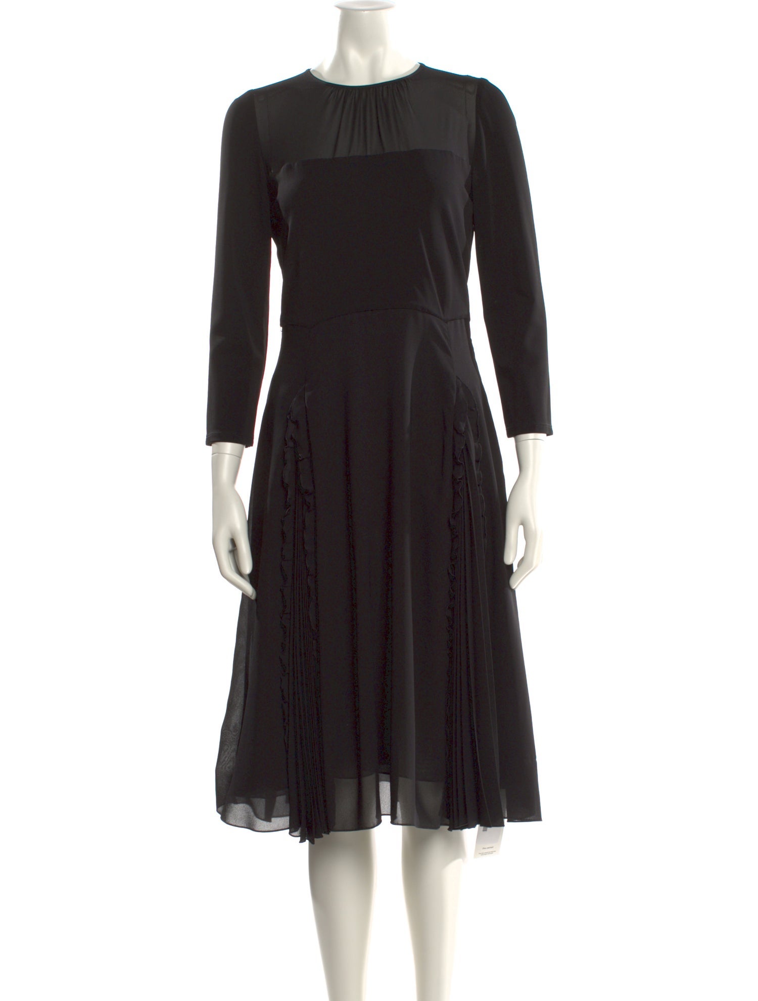 Max Mara Studio Crew Neck Midi Length Dress