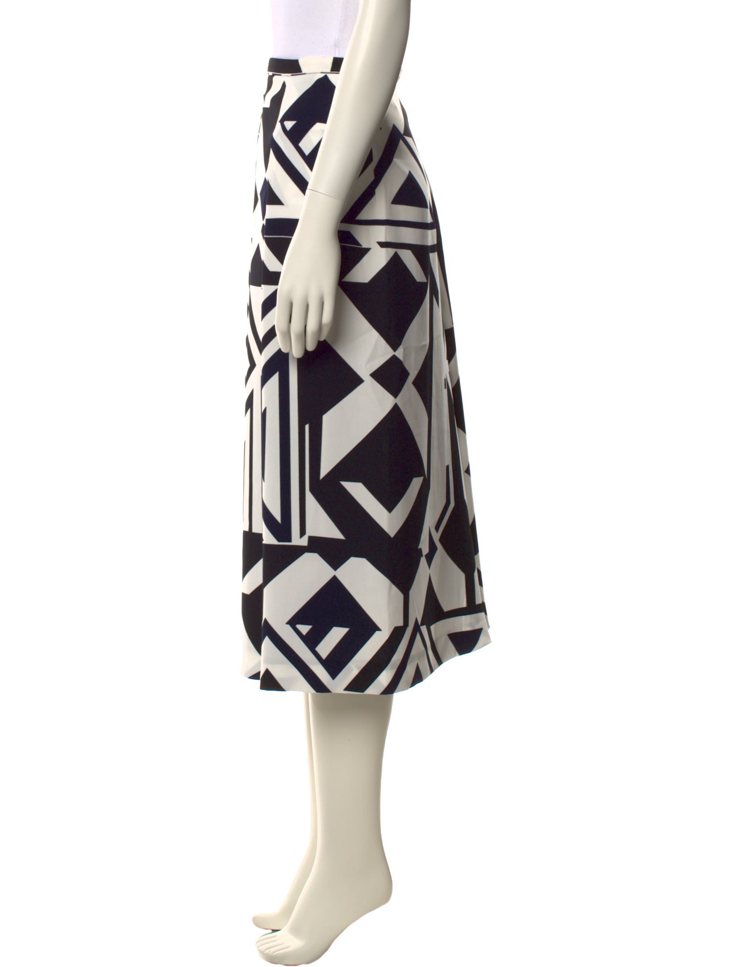 Max Mara Studio Printed Midi Length Skirt