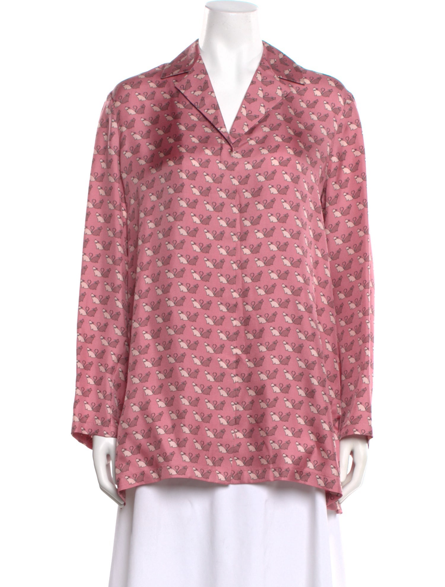 Max Mara Studio Silk Patterned Blouse