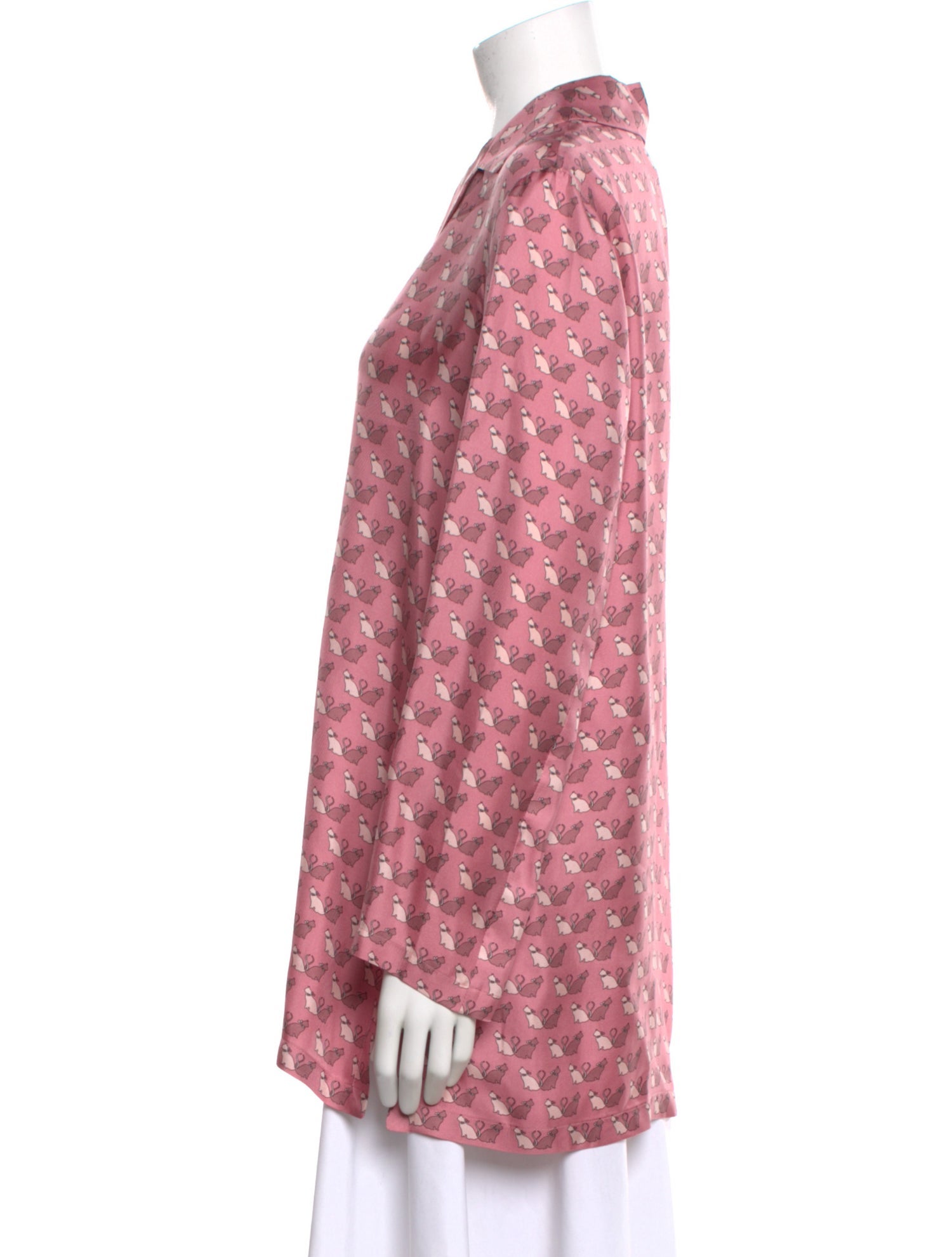 Max Mara Studio Silk Patterned Blouse