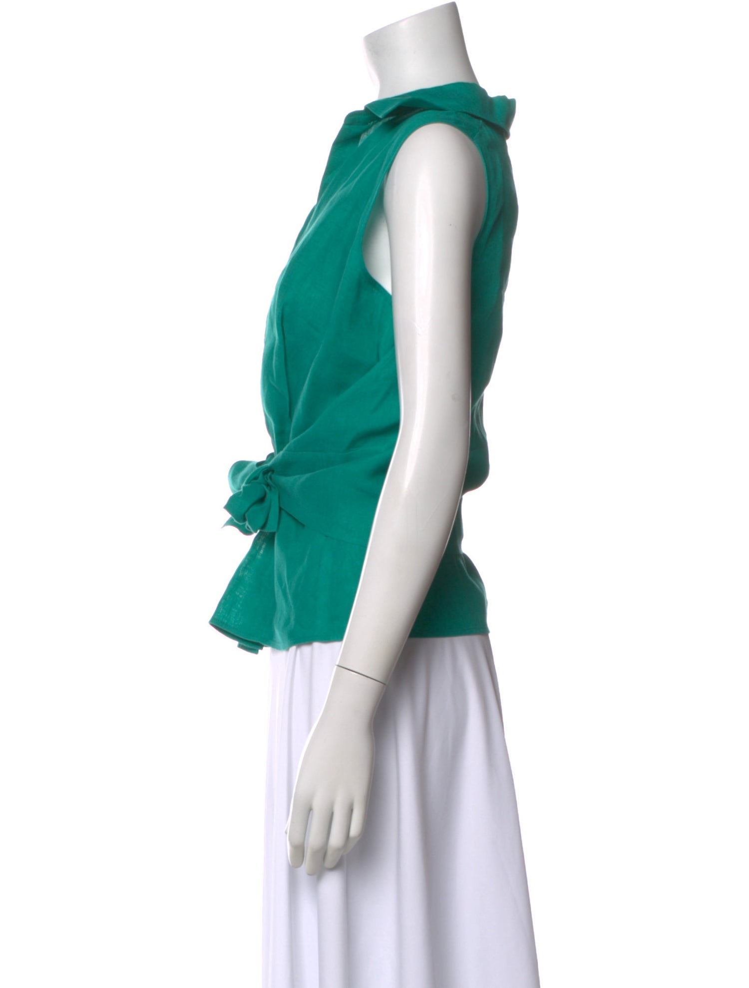 Max Mara Studio Linen V-Neck Blouse