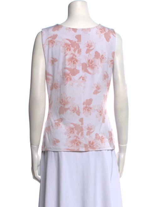 Marc New York by Andrew Marc Floral Print Scoop Neck Top
