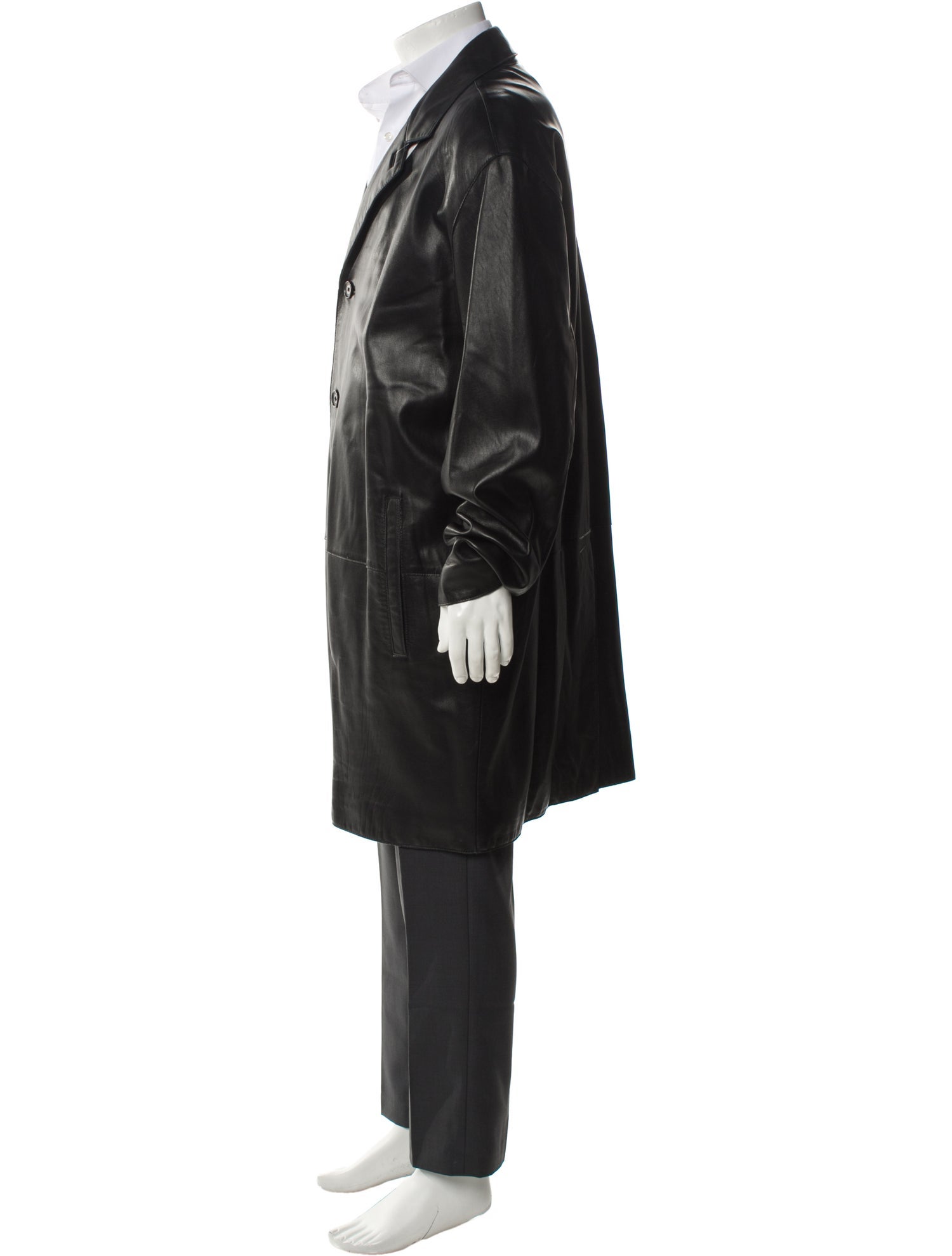 Marc New York by Andrew Marc Leather Overcoat