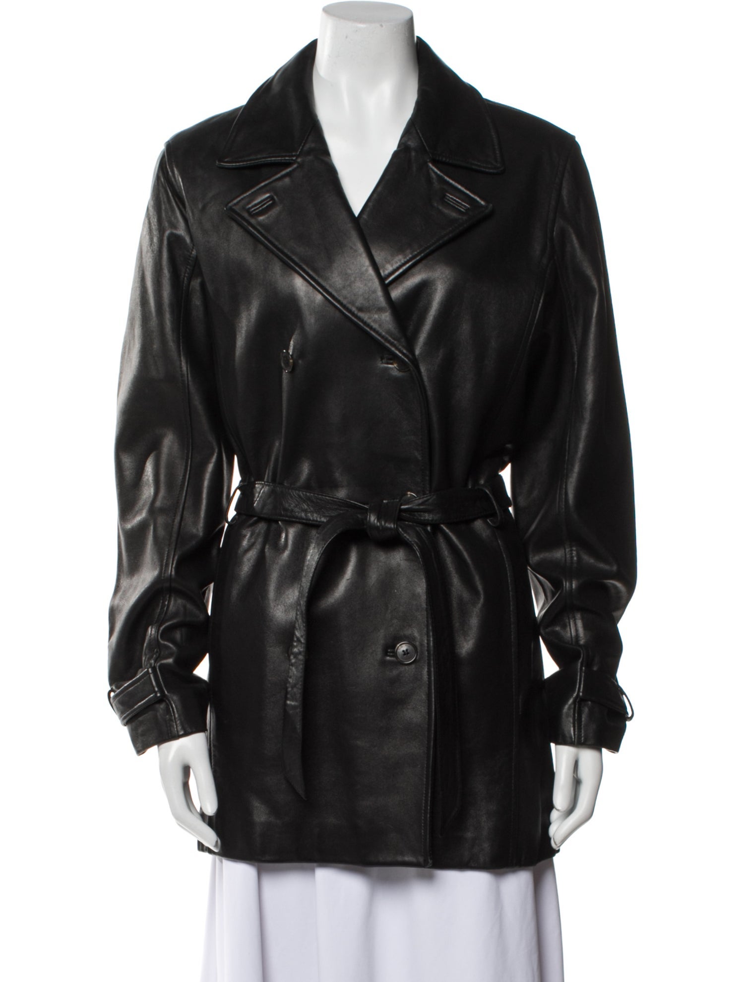Marc New York by Andrew Marc Leather Trench Coat