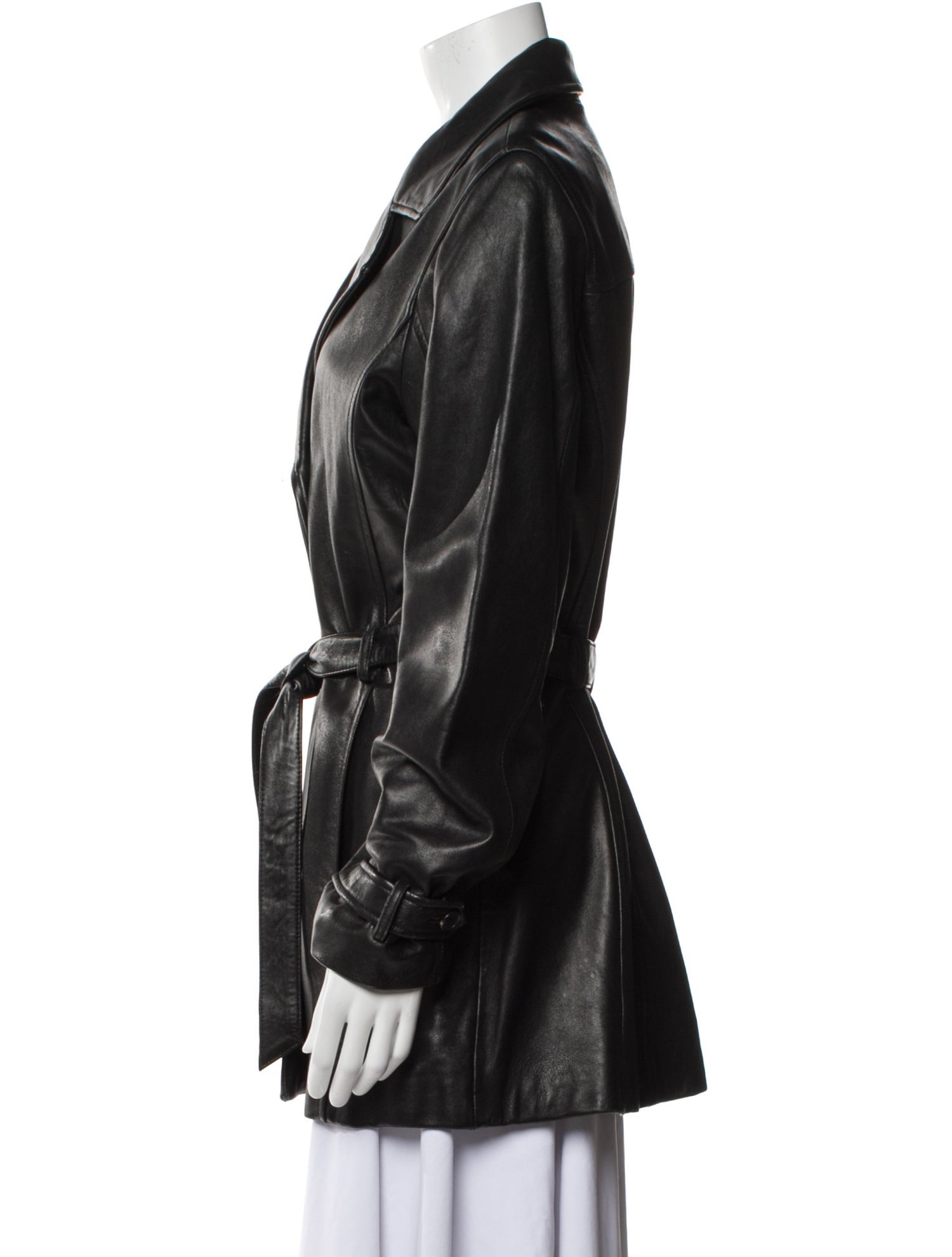 Marc New York by Andrew Marc Leather Trench Coat