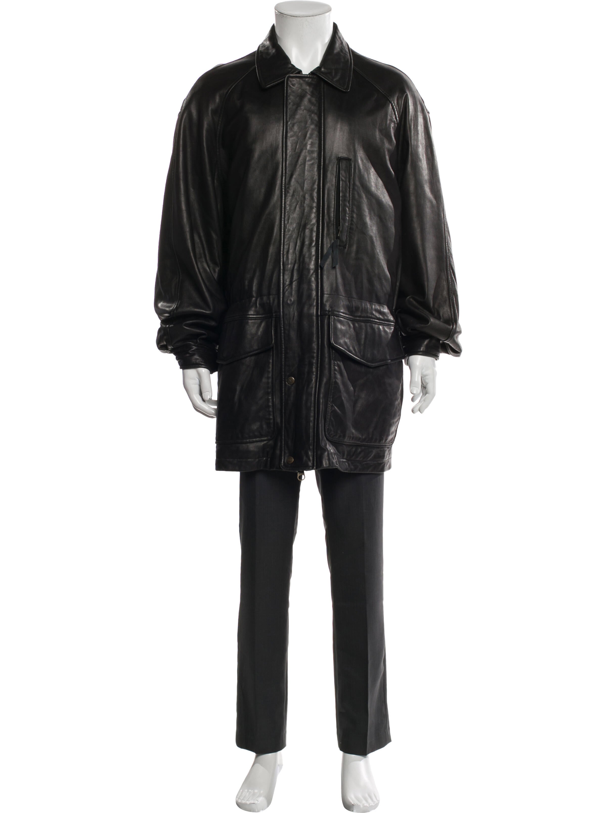 Marc New York by Andrew Marc Leather Overcoat