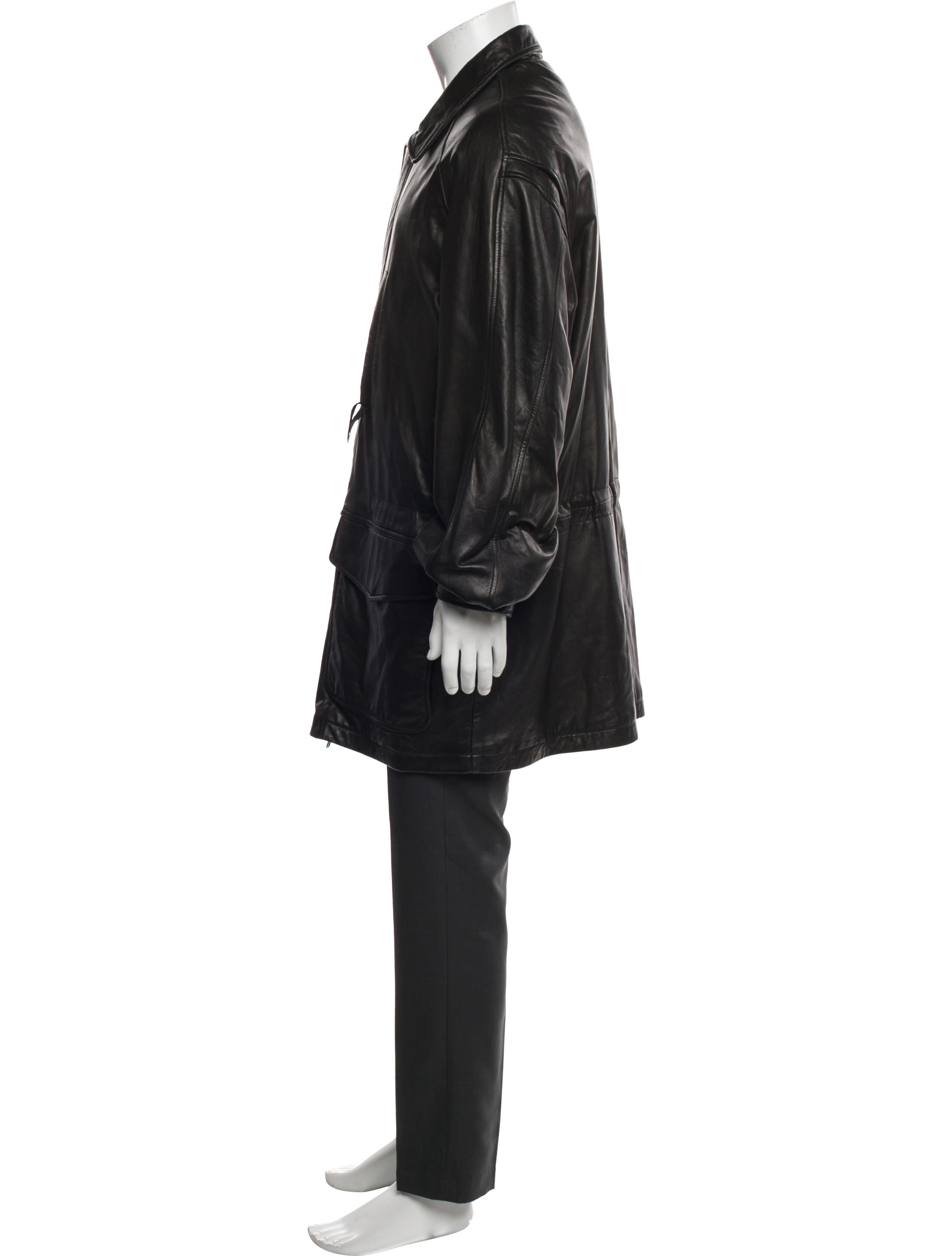 Marc New York by Andrew Marc Leather Overcoat