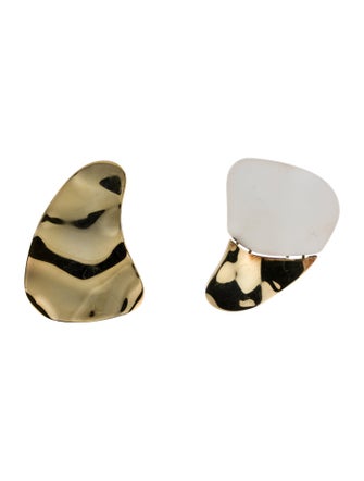 Monica Sordo x Nausheen Shah Mismatch Geometric Stud Earrings