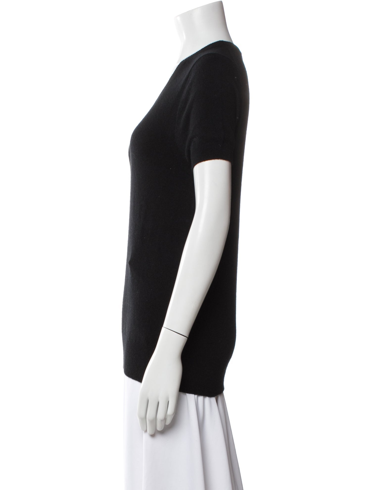 Maison Cashmere Cashmere Scoop Neck T-Shirt