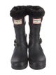Hunter x J. Mendel Rubber Fur Trim Rain Boots