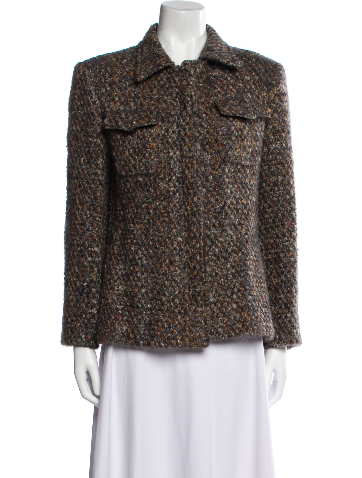 Mandana Tweed Pattern Jacket